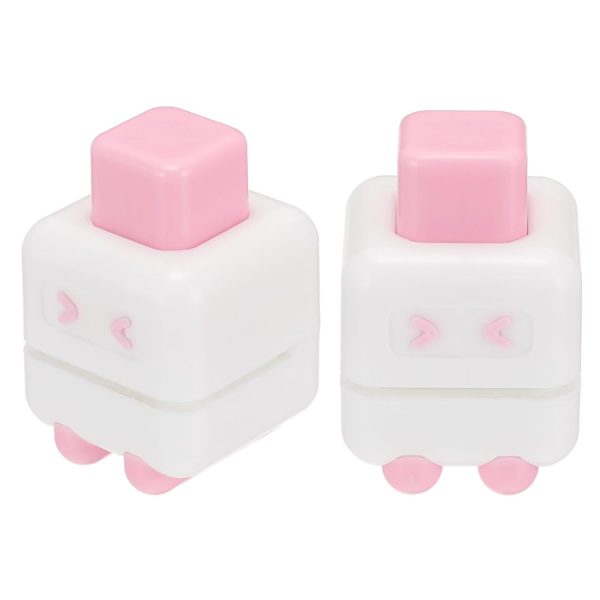 1/5" Single Hole Punch, 2 Pcs Mini Portable Small Hole Puncher 4 Sheet Punch Capacity Metal Paper Puncher for Tag DIY Craft Scrapbook Ticket, Pink