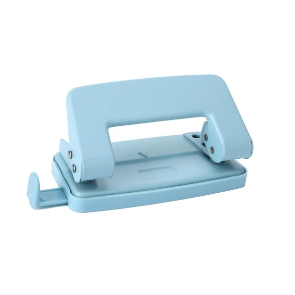 2 Hole Paper Punch,Metal Blue Two-Hole Punch,2 Holes Puncher for File Folder,Adjustable Manual Paper Puncher Office Punchers for A4/A5/B5 Looseleaf Book and Home Supplies(Blue)