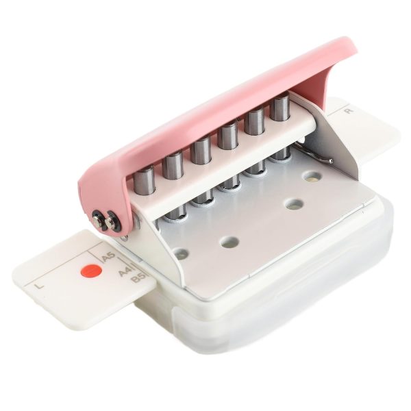 Puncher Paper Punches, 26 Hole 30 Hole 20 Hole Paper A4 B5 A5 Loose Leaf Manual Pink Small Multi PinkPaper Hole Punch for Crafting Scrapbooking Cards Arts Projects