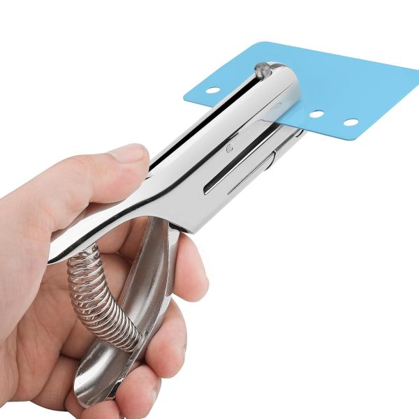 Hole Punch 1/4" Puncher, Handheld Single Hole Puncher for Crafts and Paper, Heavy Duty Punch for Paper Cards Plastic Cardboard