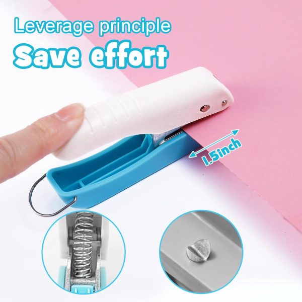 Star Hole Punch 1/4 Inch Single Puncher, Paper Punches for Crafting, Mini Hole Puncher for DIY Scrapbook Tool, Crafts, Foldable Save Storage Space Small Star Shaped Hole Punch (2 Pack) - Image 2